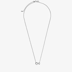 Pandora Unendlichkeits Halskette - Sterling-Silber, Silikon, Zirkonia