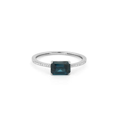 Facet Colors Ring in 18 Karat Weissgold mit gefassten Diamanten und einem Topas - R9107027NWA14 3