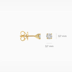 Blush Lab Diamonds Ohrstecker LG7001Y – (585er) Gelbgold mit laborgegezüchtetem Diamanten