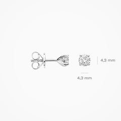 Blush Lab Diamonds Ohrstecker (585er) Weissgold mit laborgegezüchtetem Diamanten - LG7002W