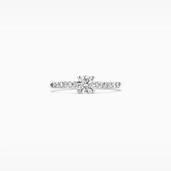 Blush Verlobungsringe in 585/14 Karat Weissgold mit Labordiamant - LG1006W