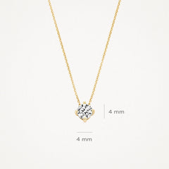 Collier Blush 3057YZI - Or jaune (585) avec zircone