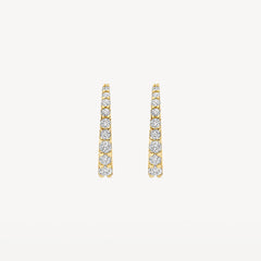 Boucles d'oreilles créoles Blush 7342YZI – Or jaune (14 carats) avec zircone