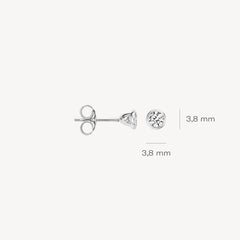 Boucles d'oreilles à tige Blush 7256WZI - or blanc avec zircone (585)