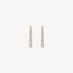 Boucles d'oreilles créoles Blush 7341YZI – Or jaune (14 carats) avec zircone