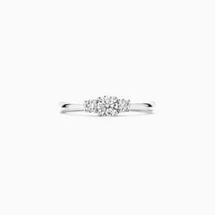 Blush Verlobungsringe in 585/14 Karat Weissgold mit Labordiamanten - LG1007W
