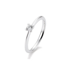 Breuning 18 Karat Solitär-Ring 4er Krappe 0,05-0,30 ct. - 41056320