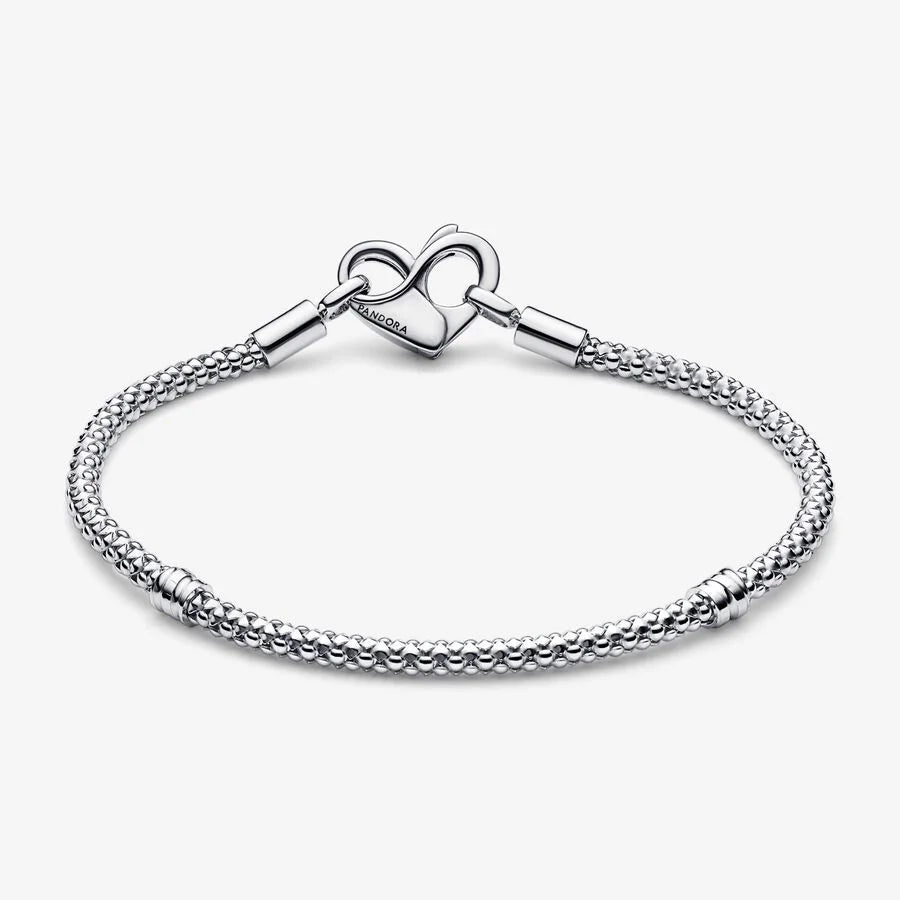 Pandora Moments Armband Herzverschluss mit Unendlichkeitssymbol - 592453C00-18