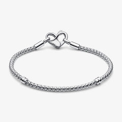 Pandora Moments Armband Herzverschluss mit Unendlichkeitssymbol - 592453C00-18