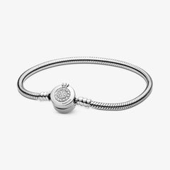 Pandora Moments: Schlangen-Gliederarmband mit Glitzernder Kronen-O - 599046C01