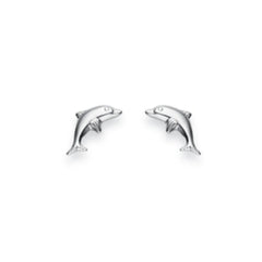 Delphin Kinder Ohrstecker Silber 925