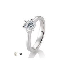 18 Karat Solitär-Ring 6er Krappe 0,40-0,60 ct. - 41859850