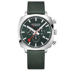 Mondaine Cushion Chrono Herrenuhr - MSL.41460.LF.SET