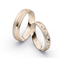 Rauschmayer Trauringe mit 7 Brillanten 0.1 ct. - 73-50036