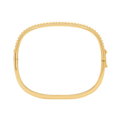 Michael Kors MK Lexington Damen Armreif aus vergoldetem Messing Goldfarben mit Zirkonia – MKJ8610710