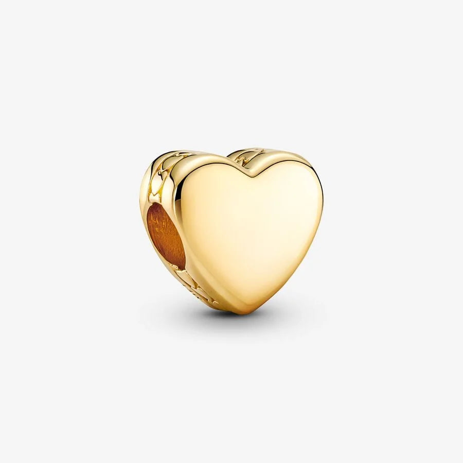 Pandora Herz Charm: 14 Karat Vergoldung