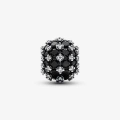 Pandora Funkelndes Rundes Schwarzes Pavé-Charm - 792630C04