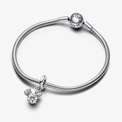 Pandora Disney Charm-Anhänger: Micky Maus Funkelnder Kopf Silhouette
