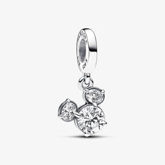 Pandora Disney Charm-Anhänger: Micky Maus Funkelnder Kopf Silhouette