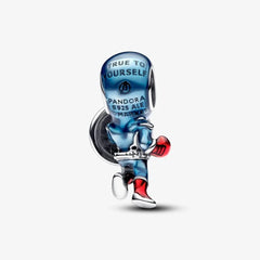 Pandora Marvel Charm: The Avengers Captain America - Sterling-Silber, Emaille
