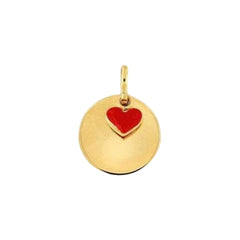 Anhänger mit Herz - Gelbgold in 9 Karat 375