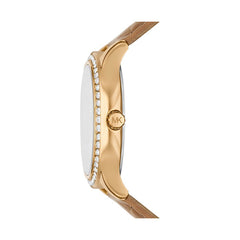Michael Kors Sage Petite Seconde Goldig / Braun Damenuhr - MK4819