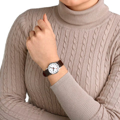 Mondaine Classic Damenuhr aus Braunes Leder, 30 MM - A658.30323.11SBGV