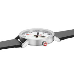 Mondaine Classic Herrenuhr aus Schwarzes Leder, 40 MM - A660.30360.16SBBV