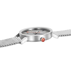 Mondaine Classic Herrenuhr aus Edelstahl Good Gray, 40 MM - A660.30360.80SBJ