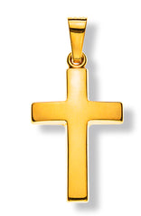 Anhänger Balken Kreuz Gelbgold 750