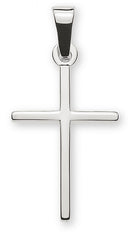Anhänger Balkenkreuz Weissgold 750