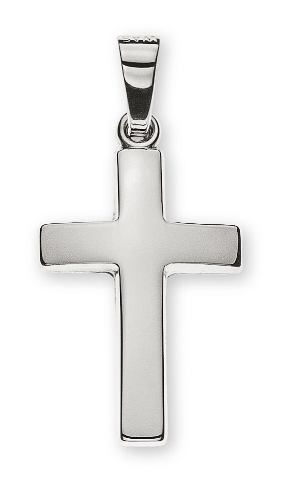 Anhänger Balkenkreuz Weissgold 750