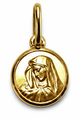 Anhänger Medaille Dolorosa Gelbgold 750 22mm