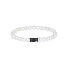 AZE Jewellery Herrenarmband Pearl Mountain Weiss 19cm