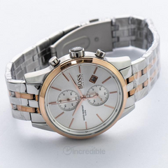 Hugo Boss Chronograph Herrenuhr Bicolor - HB1513385