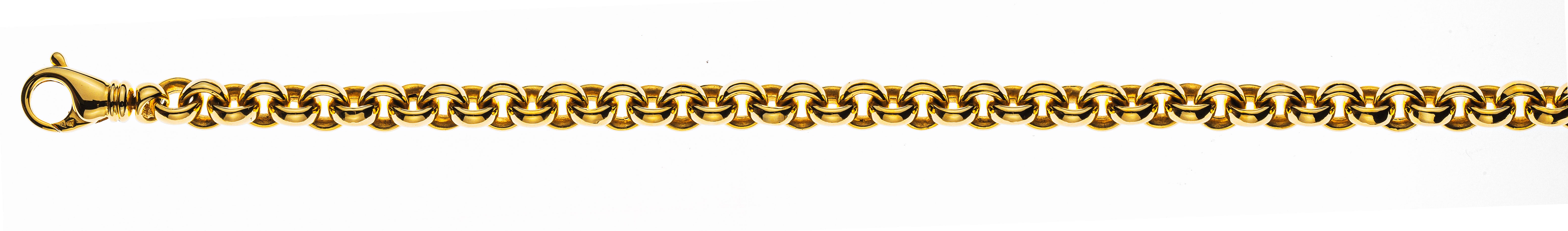 Armband Erbskette Gelbgold 750 Handarbeit ca. 6.5mm