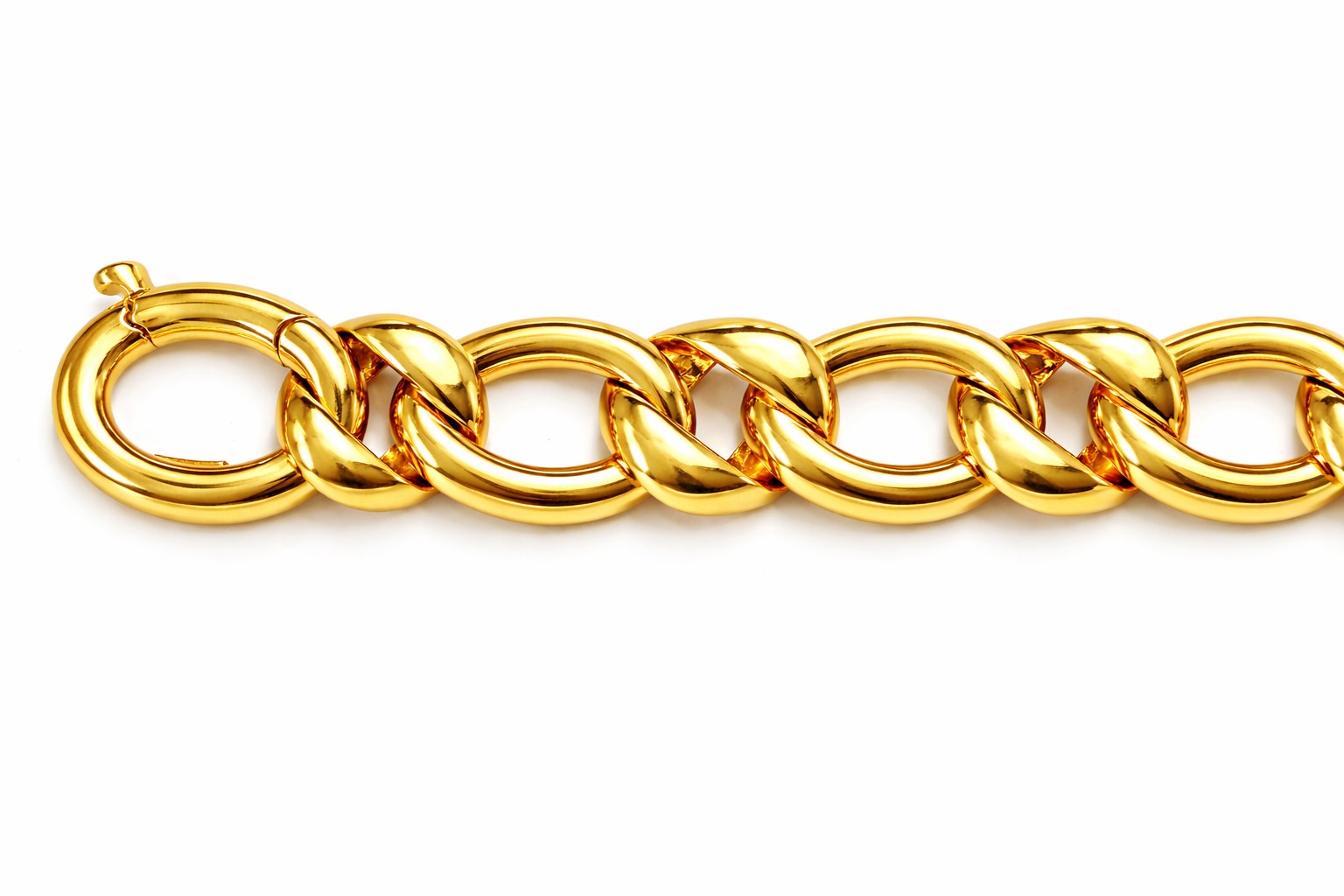Armband Figaro 1&1 Gelbgold 750 poliert 19cm