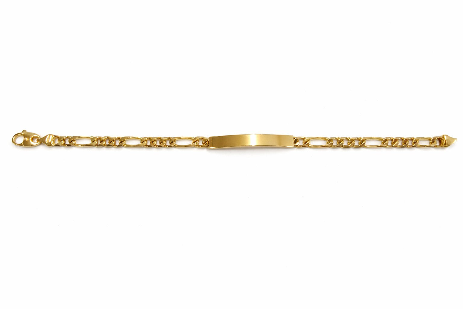 ID Armband Figaro Gelbgold 750 ca. 5.5mm 19cm