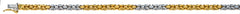 Armband Königskette klassisch Bicolor 750 ca. 3.3mm