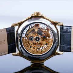 Residence Goldtime Skelett Automatik Herrenuhr in Gold
