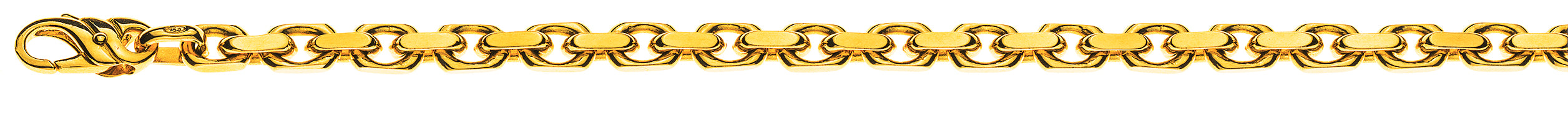 Collier Anker geschliffen Gelbgold 750 ca. 5.0mm