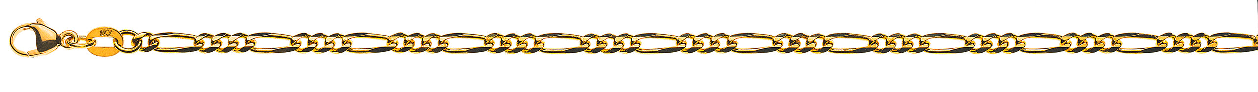 Armband Figaro Gelbgold 750 ca. 2.9 mm