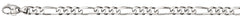Armband Figaro Weissgold 750 ca. 6,0mm