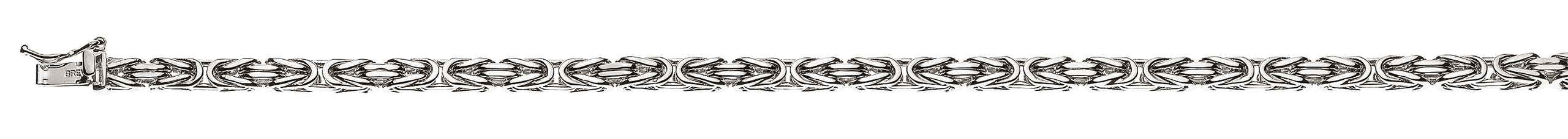 Armband Konigskette Weissgold 750 3.3 mm