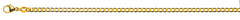Collier Panzer extraflach diamantiert Gelbgold 750 ca. 3.1mm
