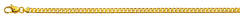 Armband Panzer geschliffen Gelbgold 750 ca. 4.0mm