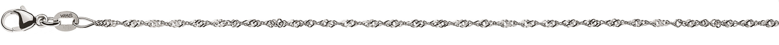 Collier Singapur Weissgold 750 ca. 1.5mm