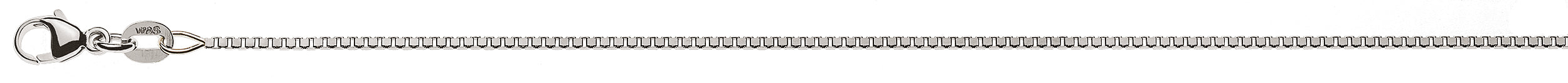 Collier Venezianer diamantiert Weissgold 375 ca. 1.1mm