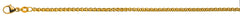Collier Zopf Gelbgold 750 ca. 2.5mm