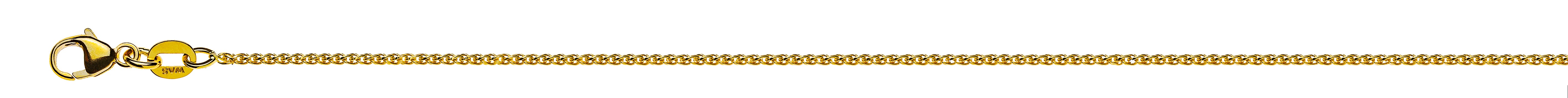 Collier Zopf Gelbgold 375 diamantiert ca. 1.2mm